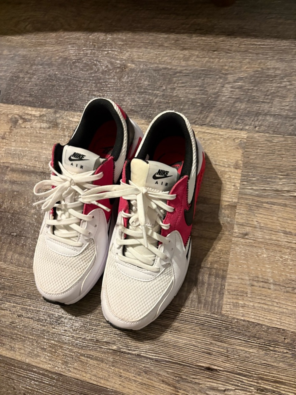 Nike Women's Air Sneakers in White, Pink & Black